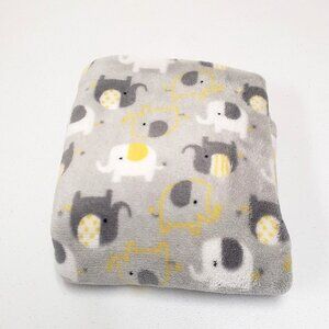 Baby Gear Elephant Baby Blanket Gray Yellow White